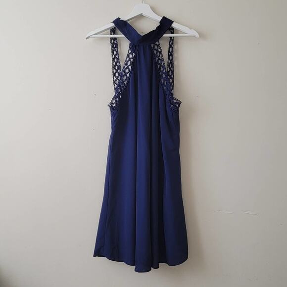 Lulus Any Sway, Shape, or Form Navy Halter Dress - Picture 4 of 8